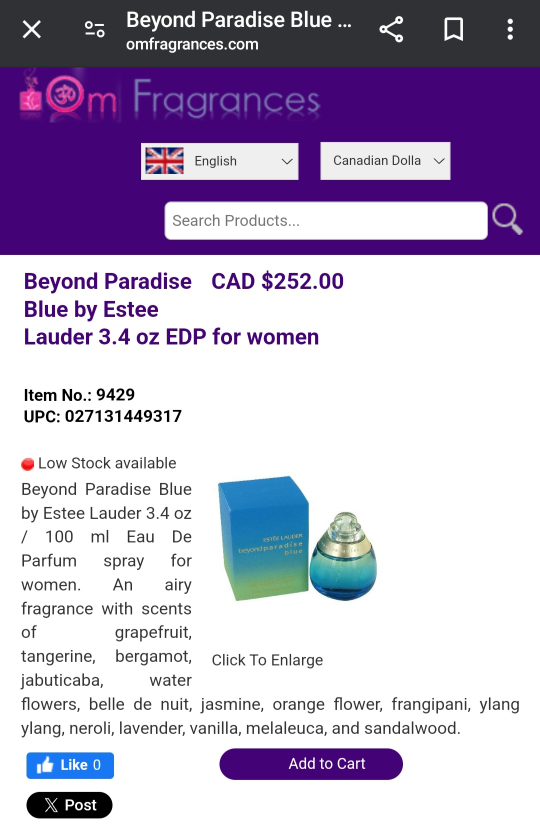 🌸 ! Estēe Lauder~(rare)Beyond Paradise Eau du Parfum image indicator(7)