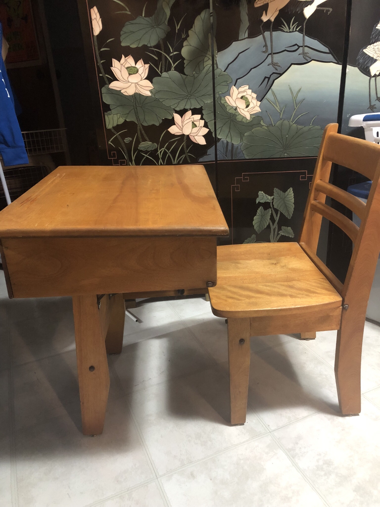 Antique student desk - photo 2