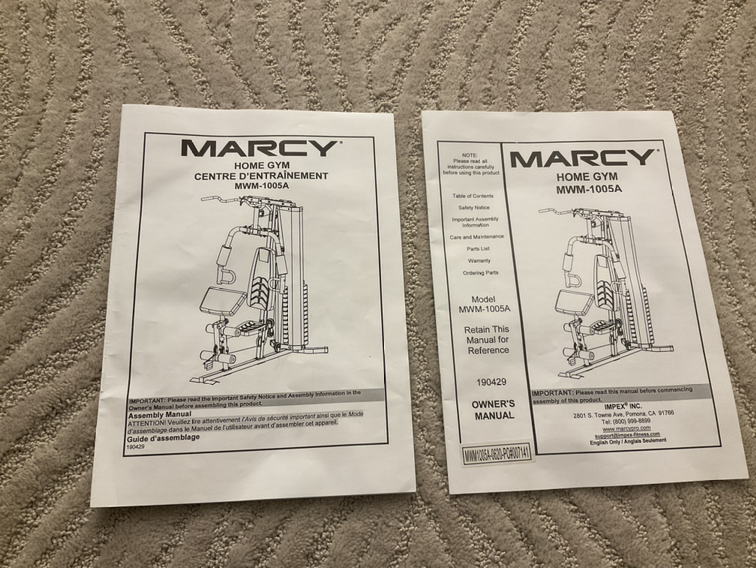 Marcy 68 kg (150 lb.) Stack Home Gym MWM1005 - photo 4