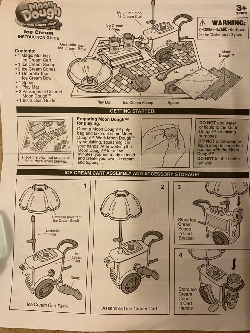 Moon dough magical moulding dough and ice cream maker for kids image indicator(4)