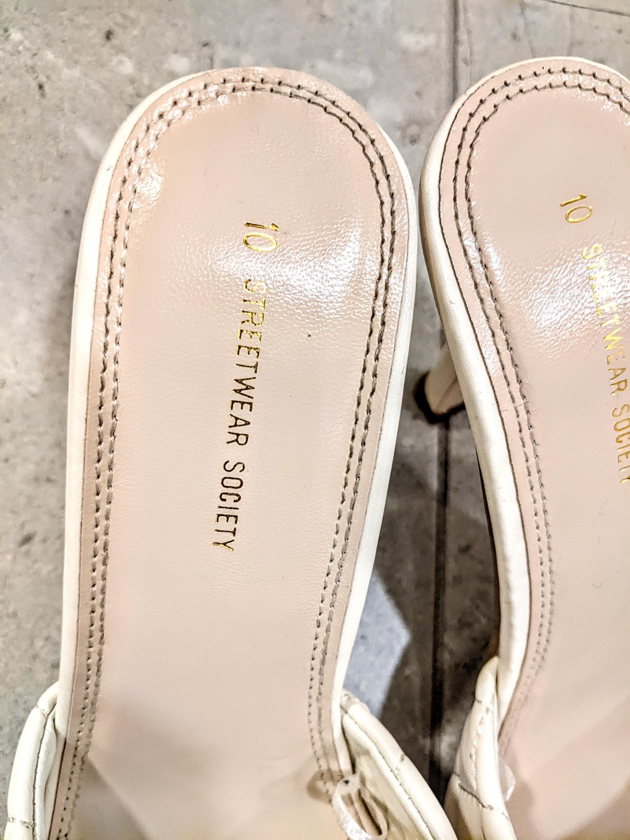 Beige slip on heels - photo 3