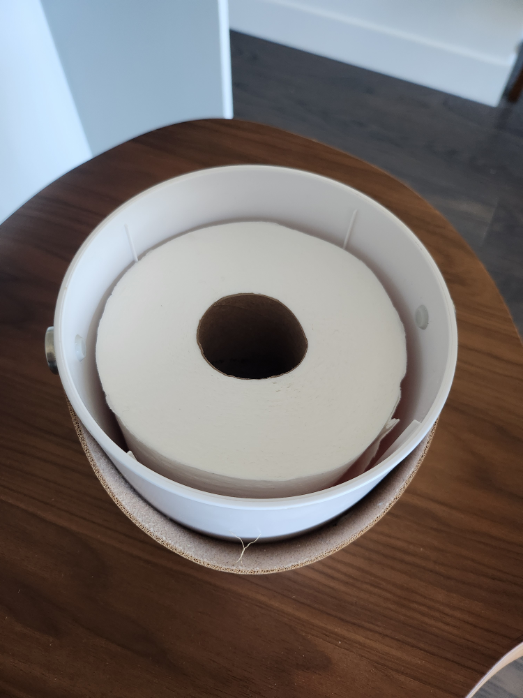 #freecycle Round Tissue or Toilet Paper Roll Dispenser image indicator(2)