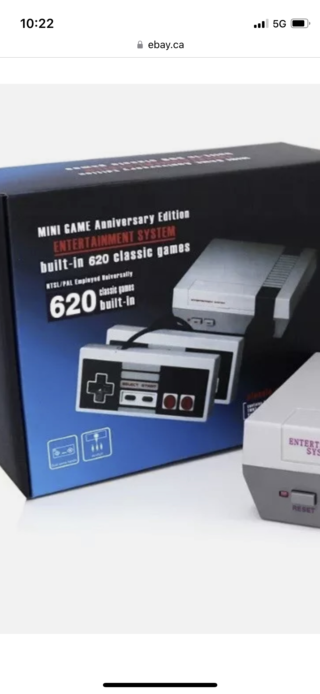 MINI GAME ENTERTAINMENT SYSTEM built-in 620 Classic Games thumbnail