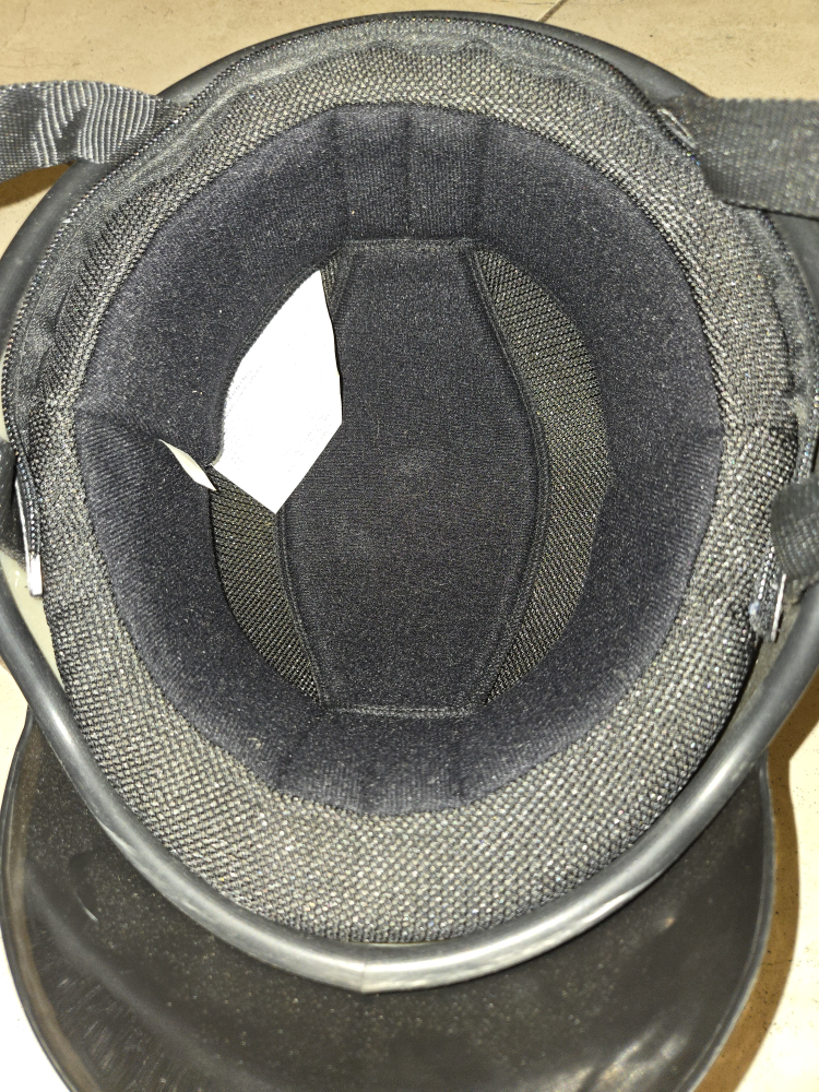 Black DOT-certified Scooter/Motorcycle Helmet w/Air Vents image indicator(2)