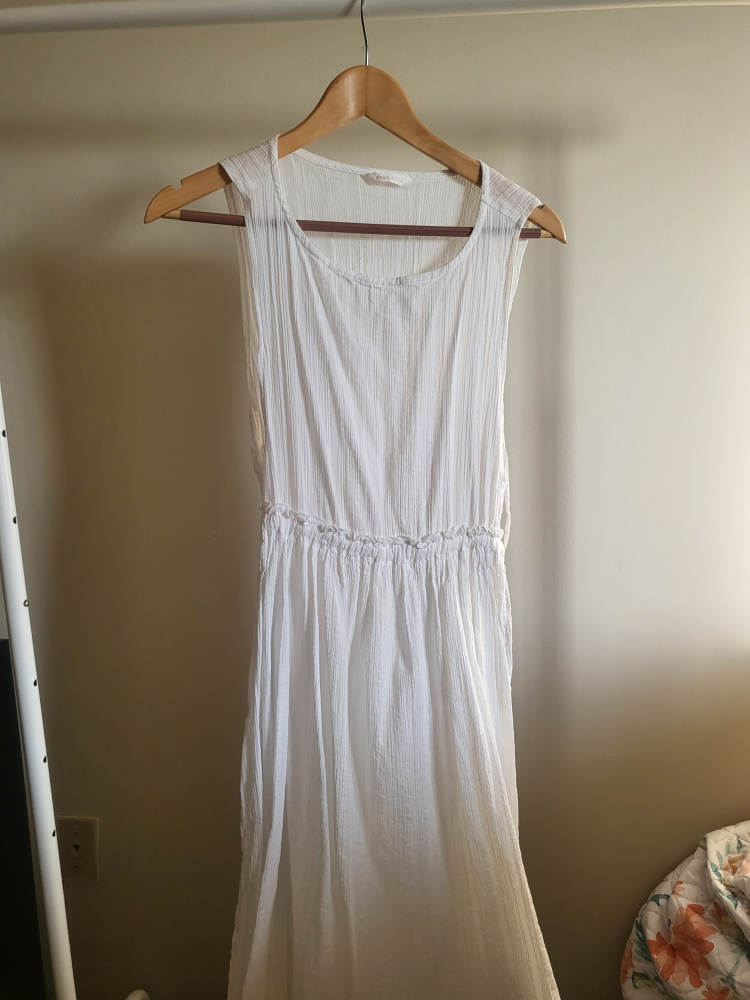 white dress