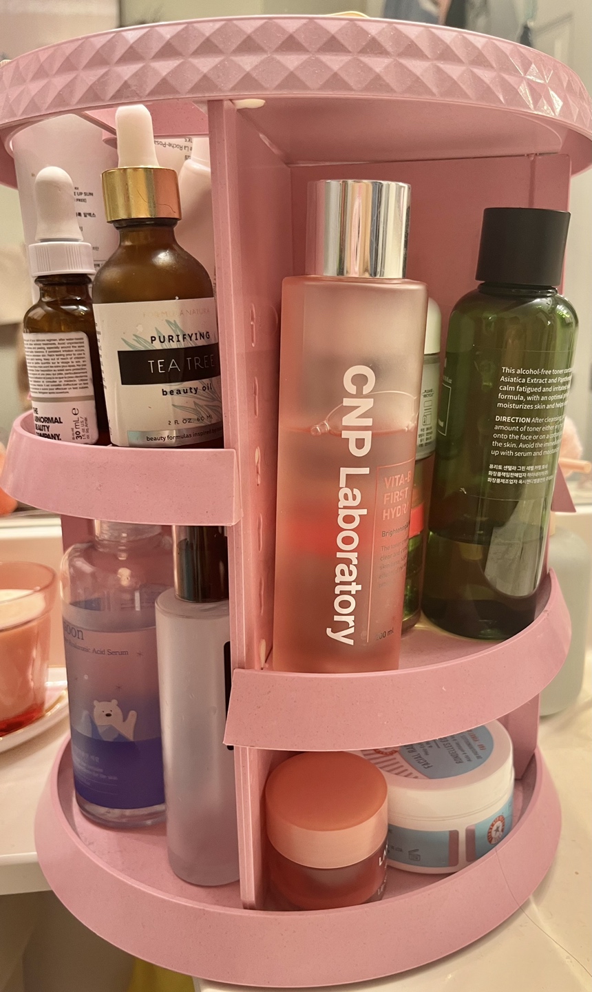 Adjustable rotating makeup organizer - photo 5