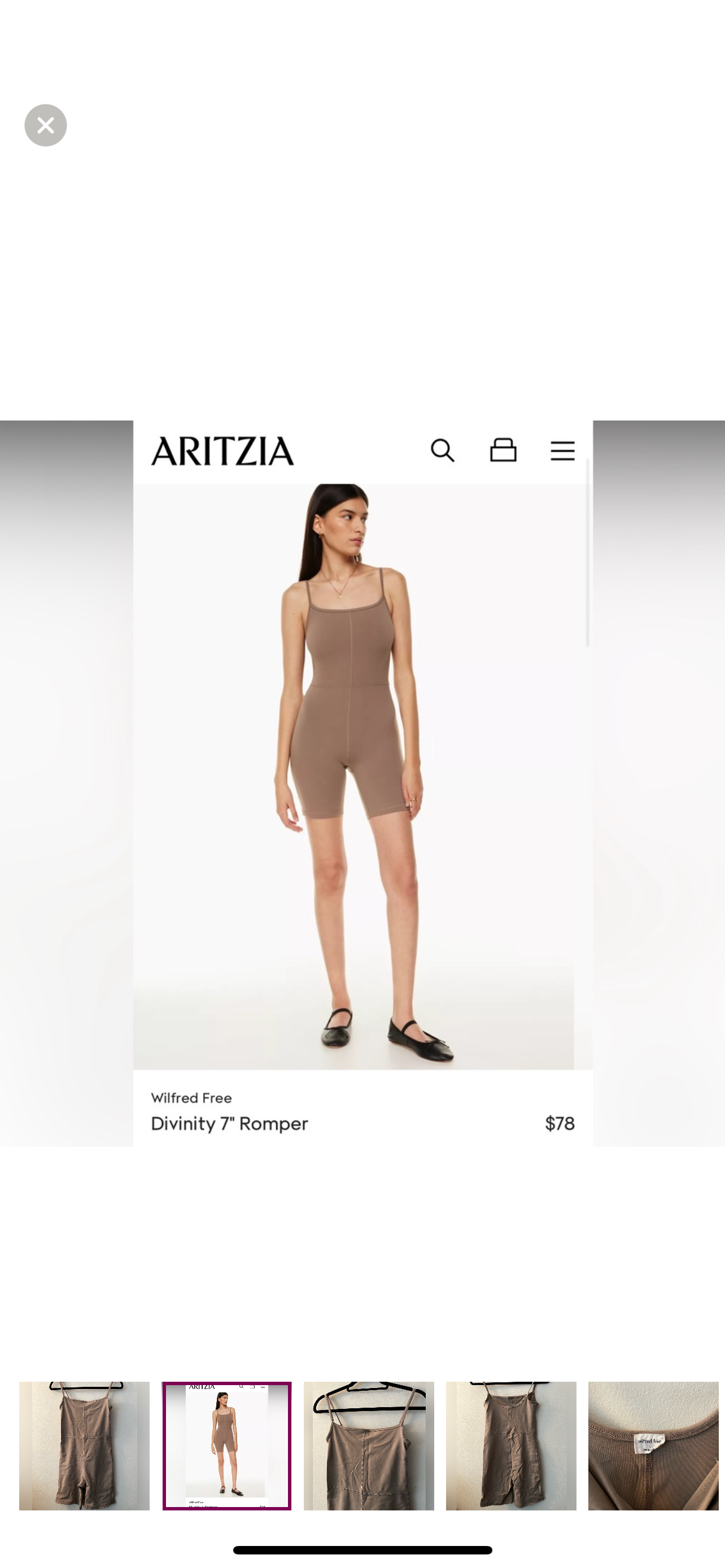 Free gift w/ purchase with ARITZIA Romper