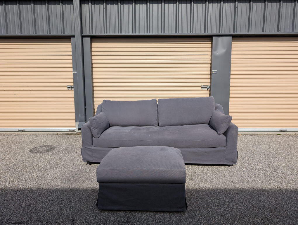 Free Delivery - 3 seater Ikea Hyltarp Couch with Storage Ottoman - photo 5