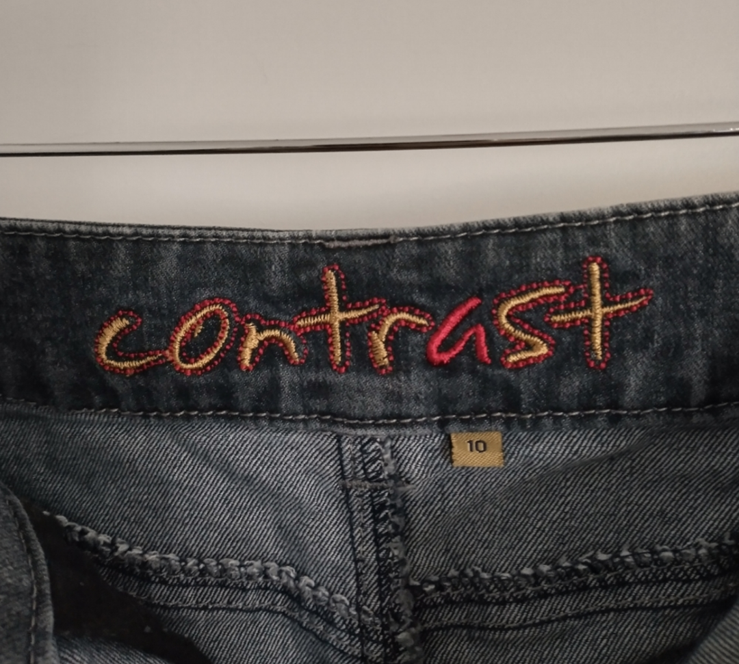 Jean Skirt Knee-length Five Pockets Size 10 🥕 image indicator(2)