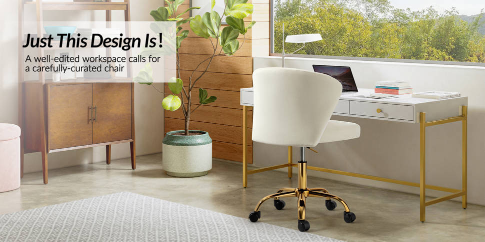$225 Ergonomic Height-Adjustable Task Chair With Tufted Back image indicator(7)