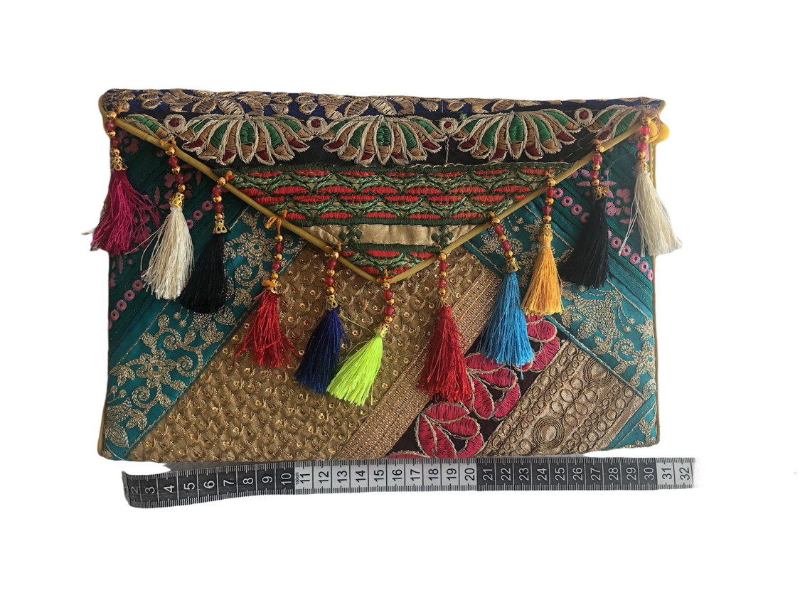 Ethnic embroided banjara clutch bag image indicator(5)