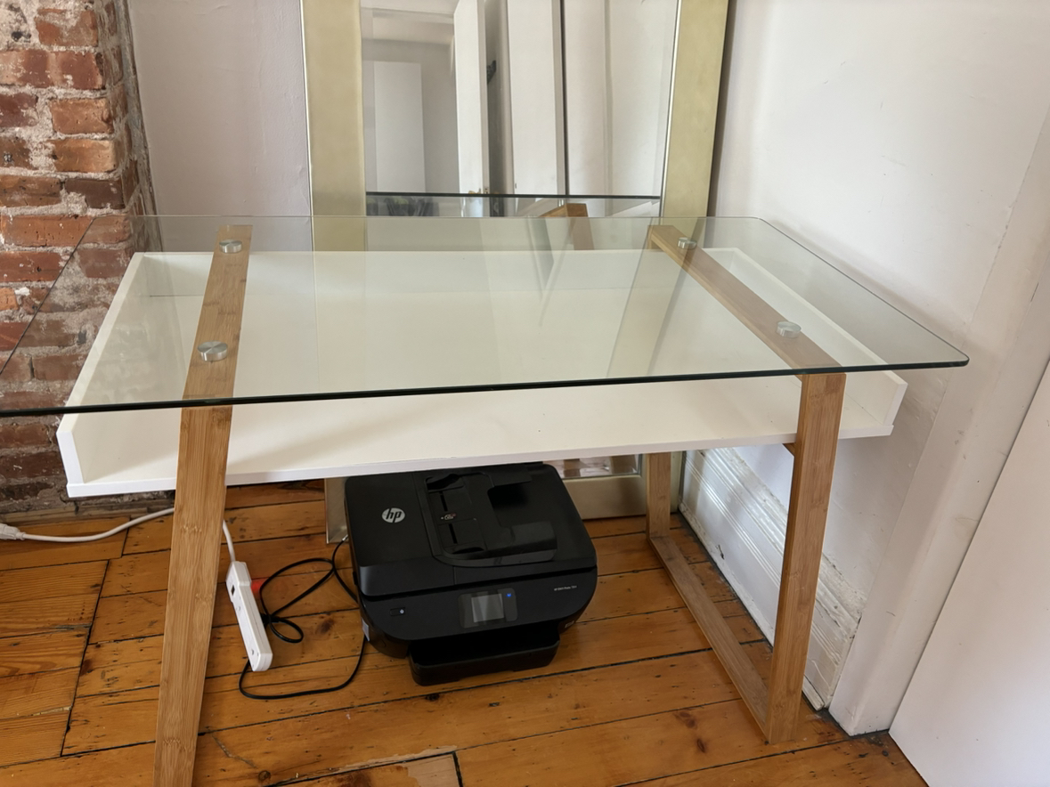 Glass Top Desk