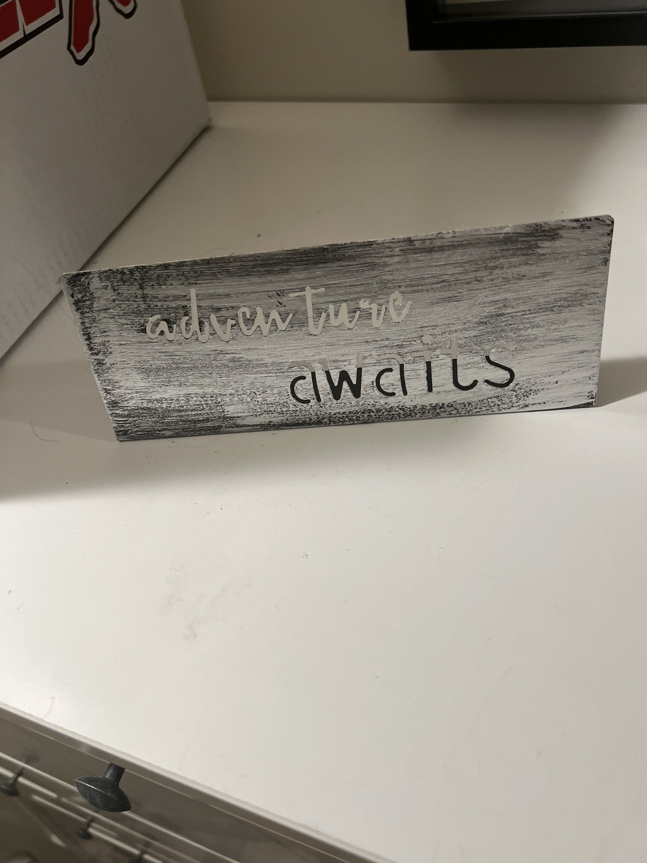 Adventure awaits sign thumbnail