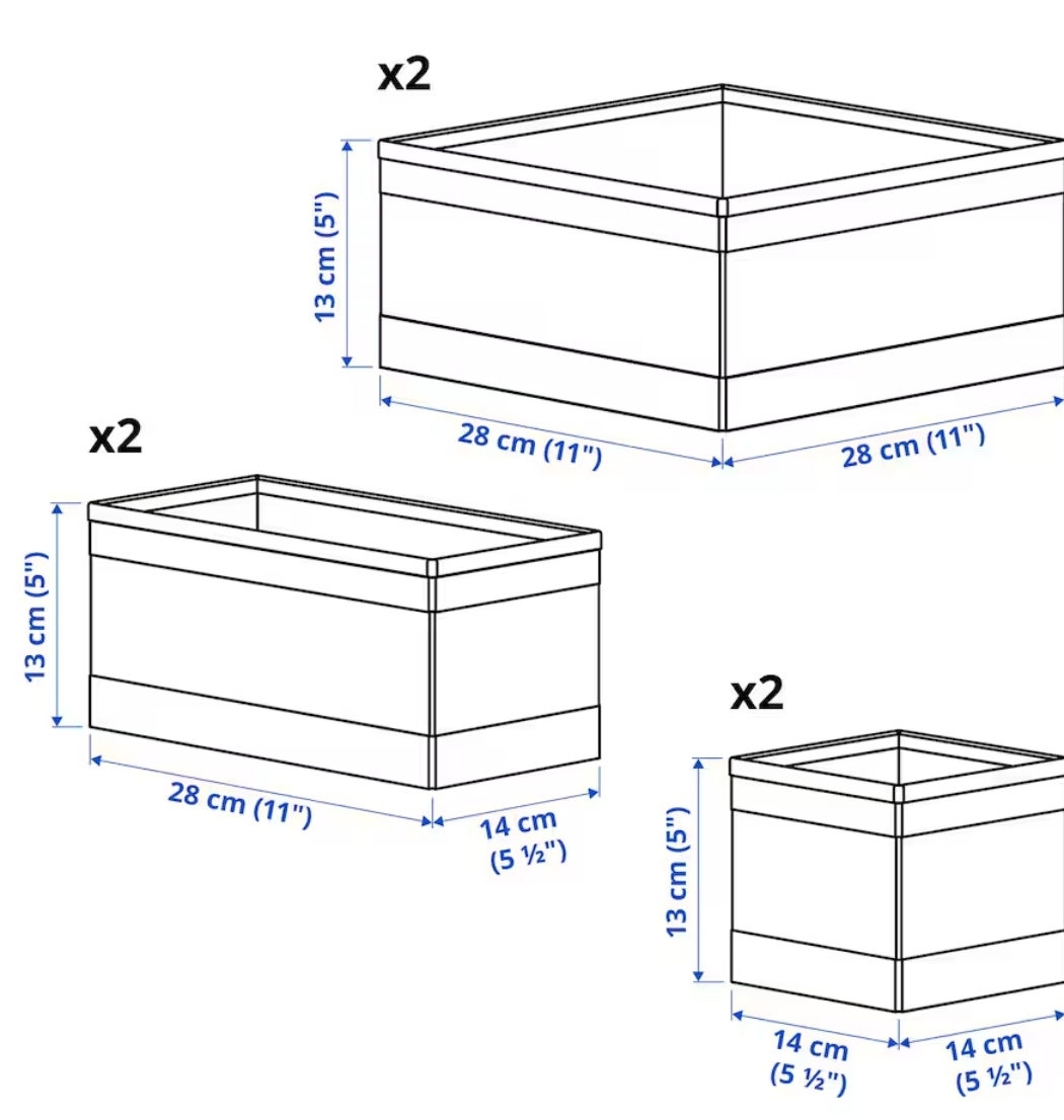 Set of 6 Drawer Organizers image indicator(3)