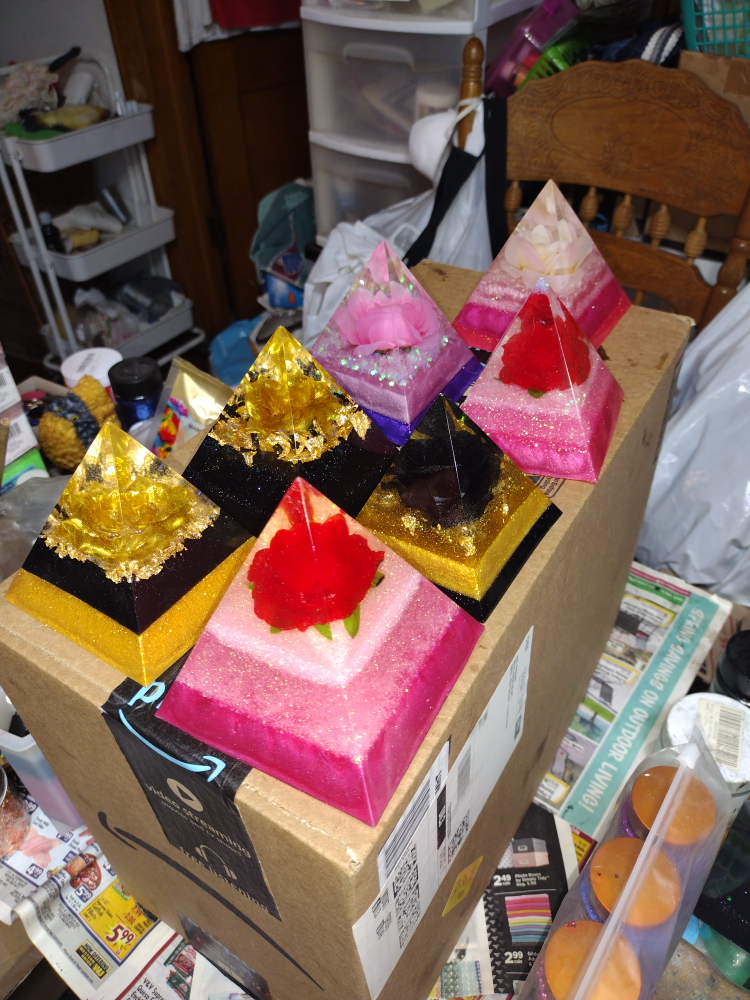 Handmade Rose Pyramids
