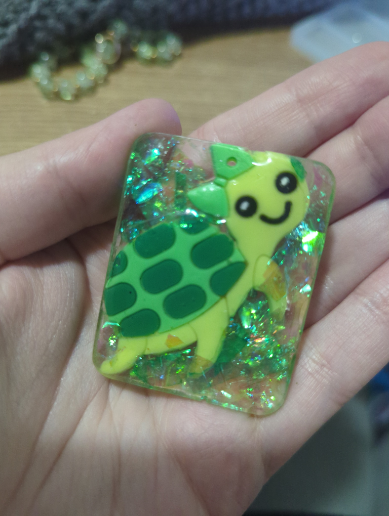 turtle charm (can be keychain or necklace) image indicator(3)