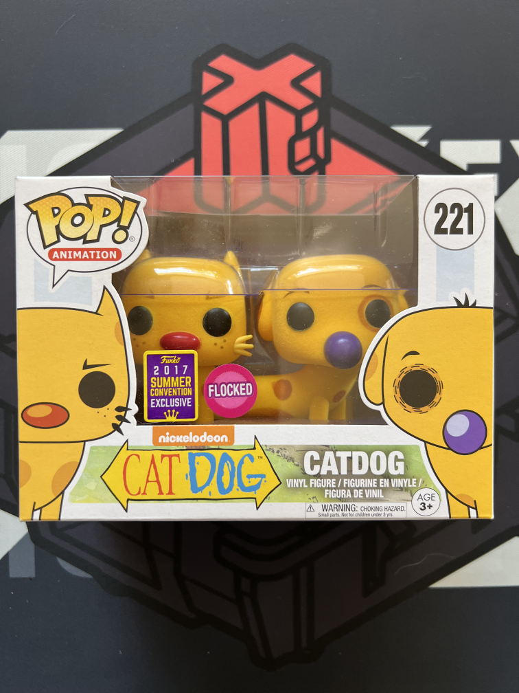 Funko Pop! CATDOG *Flocked *Vaulted 2017 SDCC Exclusive thumbnail