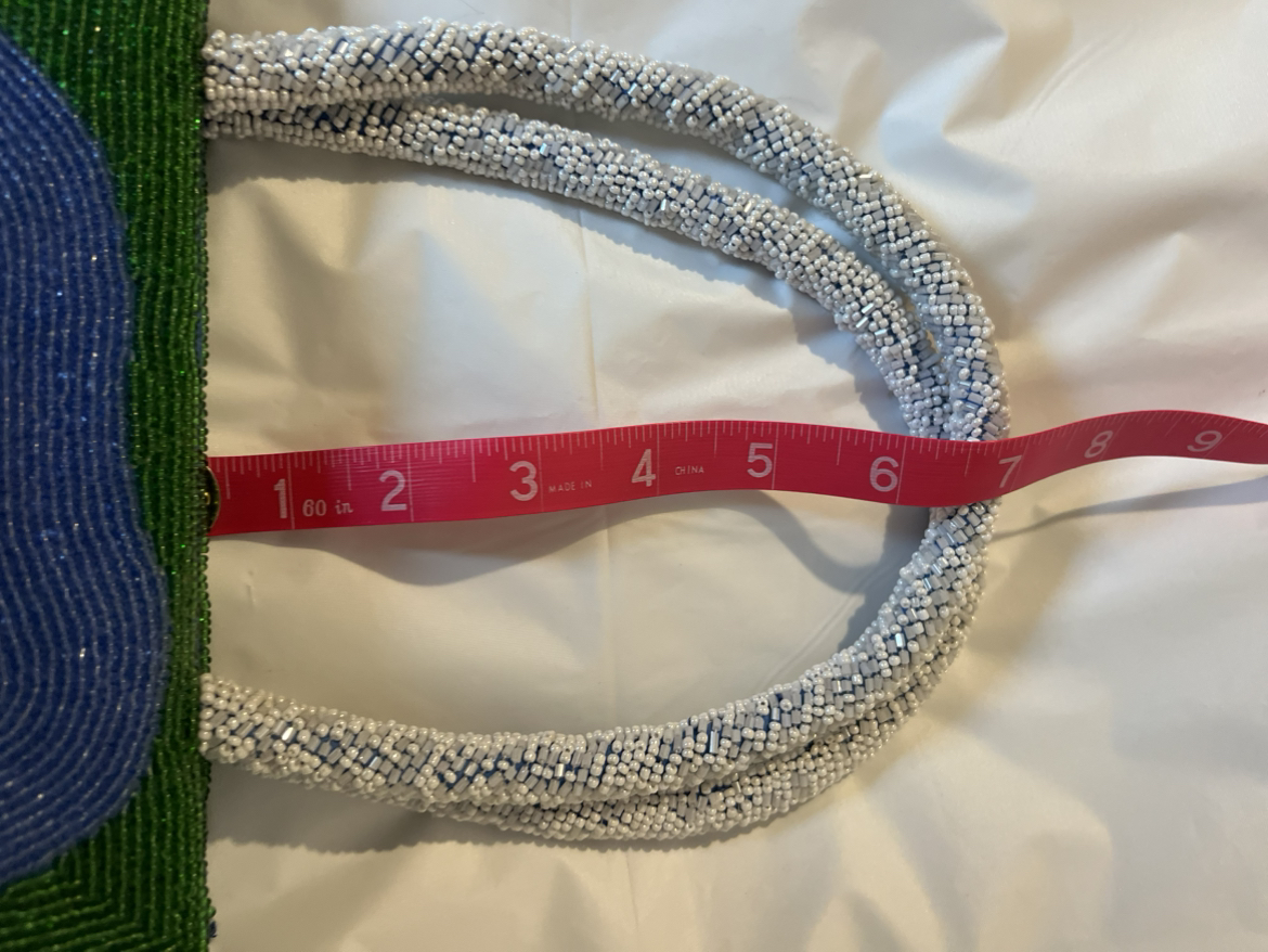 NWOT Hand Beaded Purse  perfect condition - photo 5