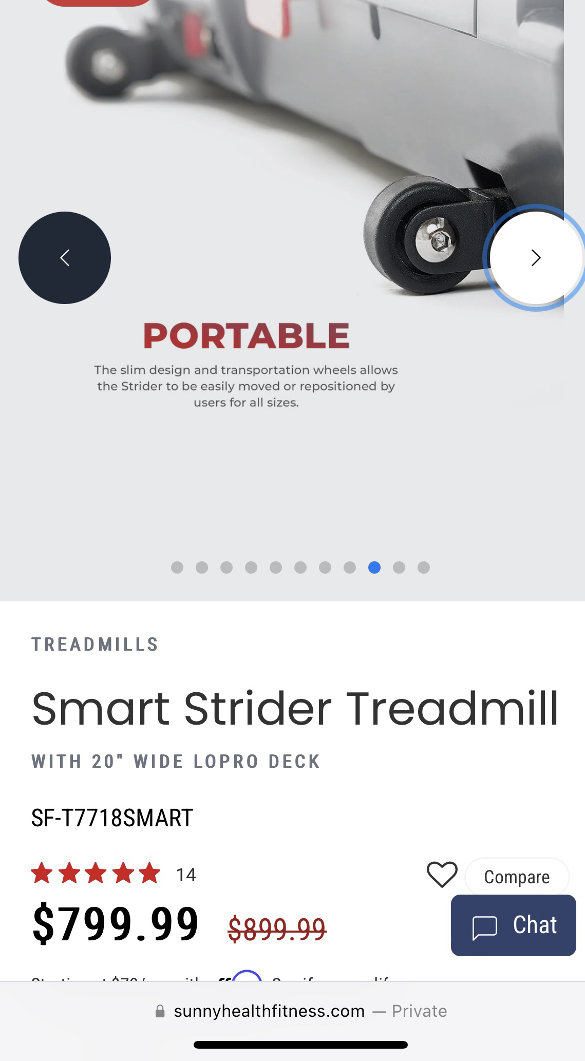 Treadmill- Sunny Smart SF-T7718SMART - photo 5