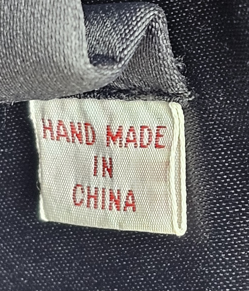 Artisinal Black Velveteen Purse w Gold Geometric Embellishments image indicator(5)