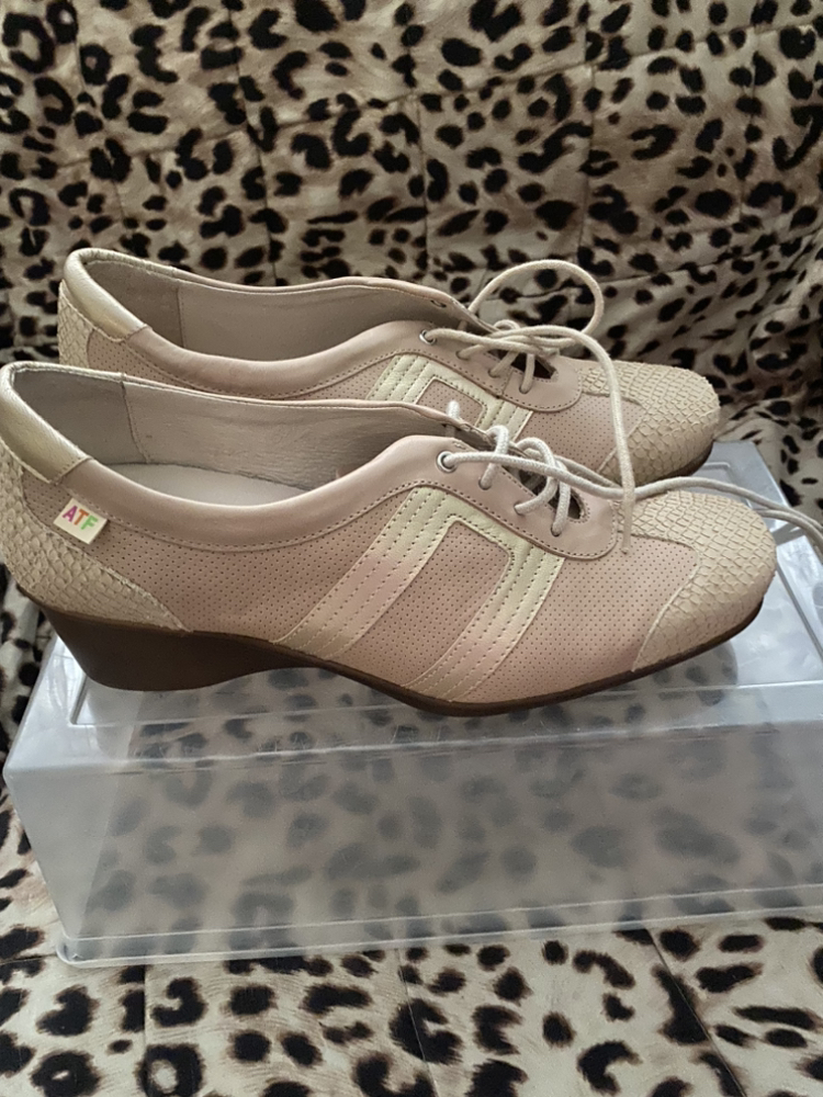 New leather shoes