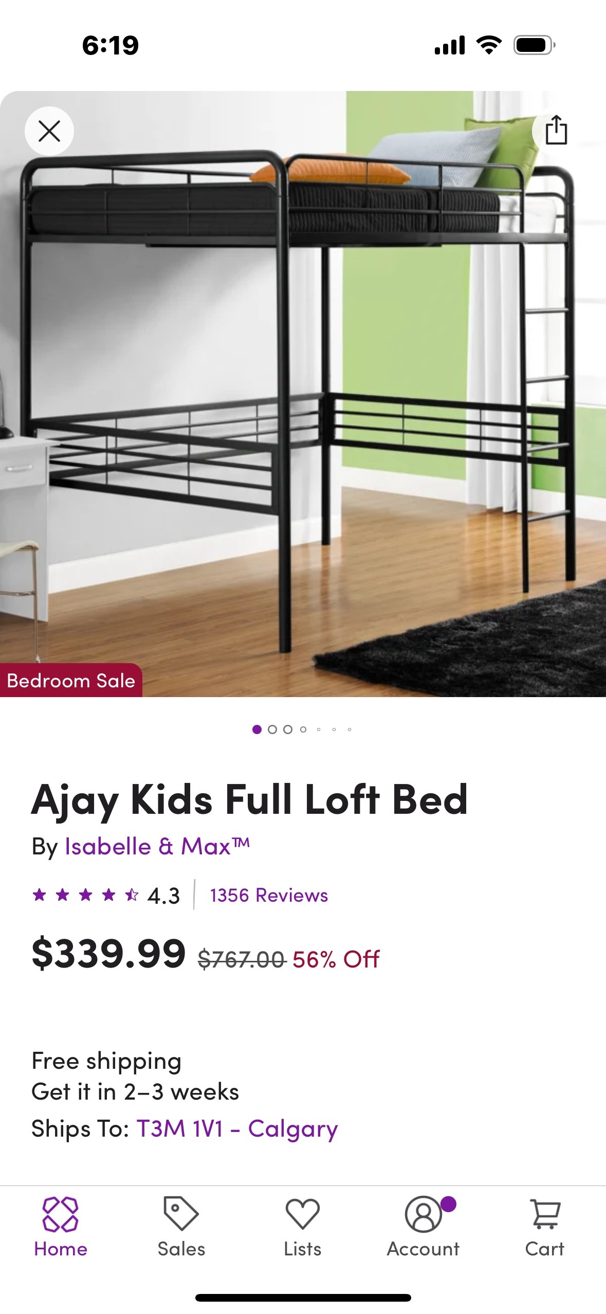 Ajay full size loft bed
