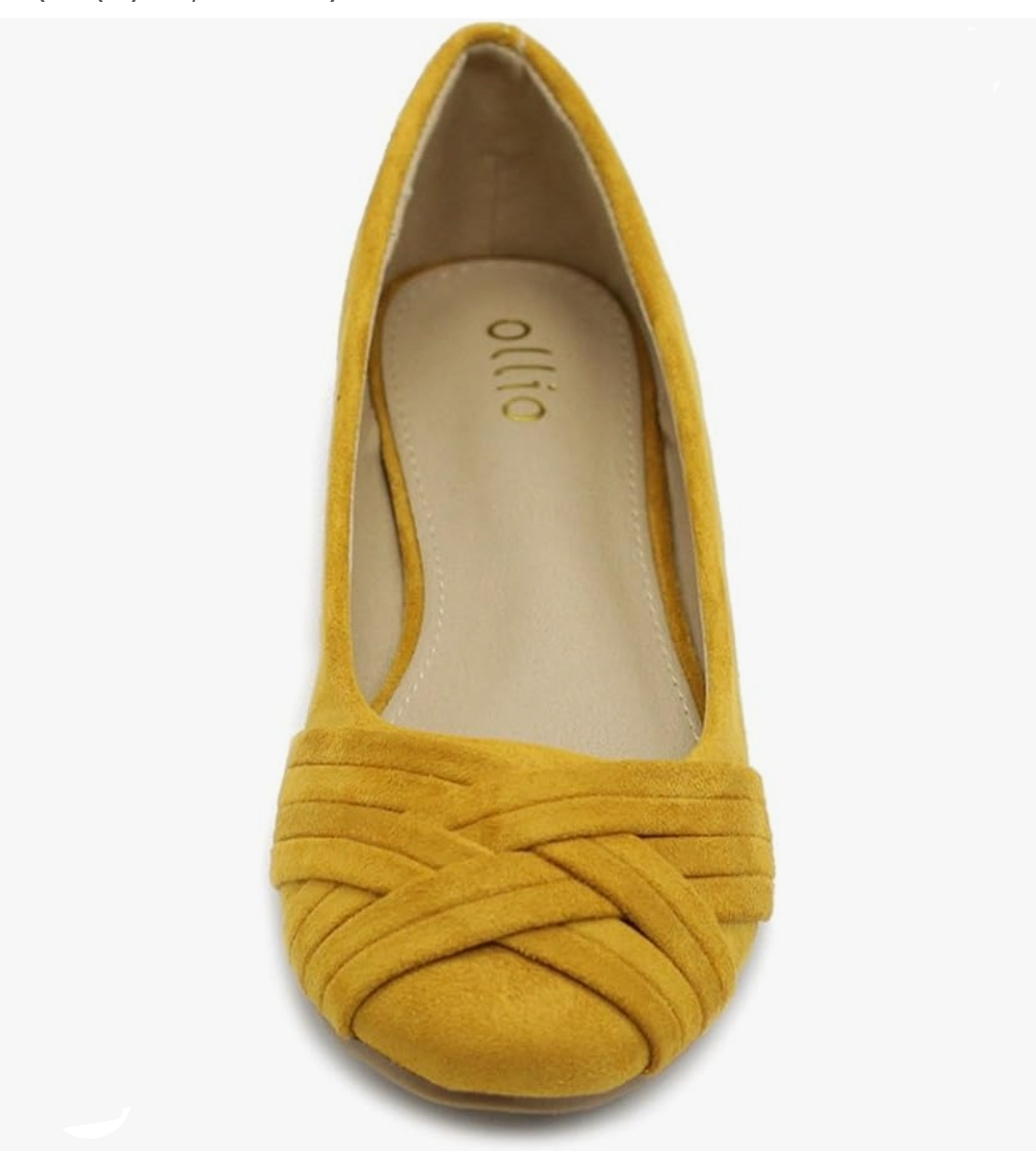 Ollio Womens Ballet Shoes Cute Casual Comfort Flats, 6 Mustard - photo 3