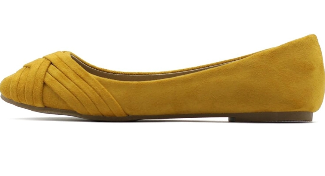 Ollio Womens Ballet Shoes Cute Casual Comfort Flats, 6 Mustard - photo 4