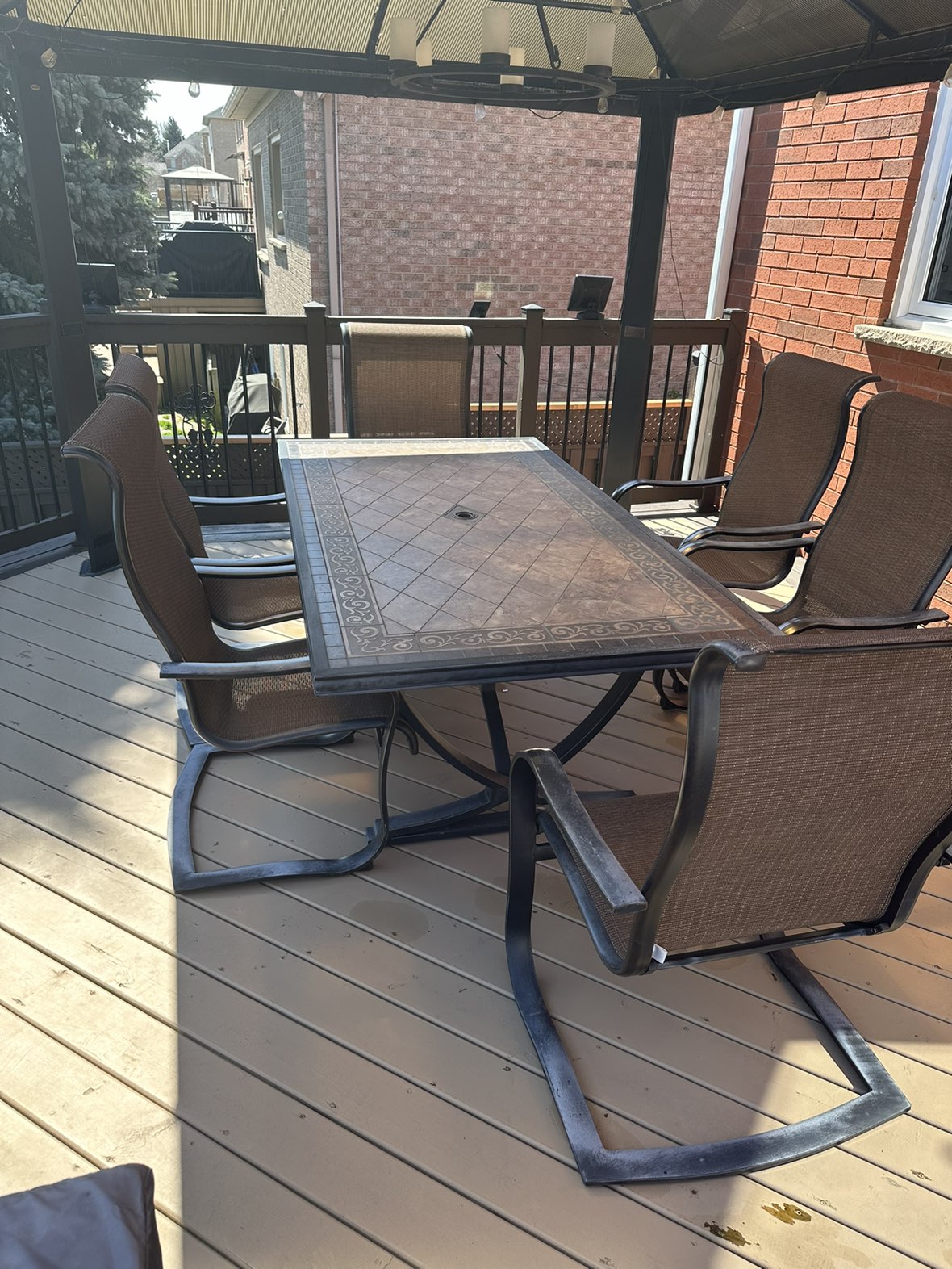 7pc Outdoor Dining Table