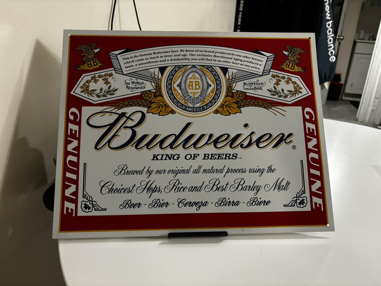 Vintage Budweiser Metal Poster thumbnail