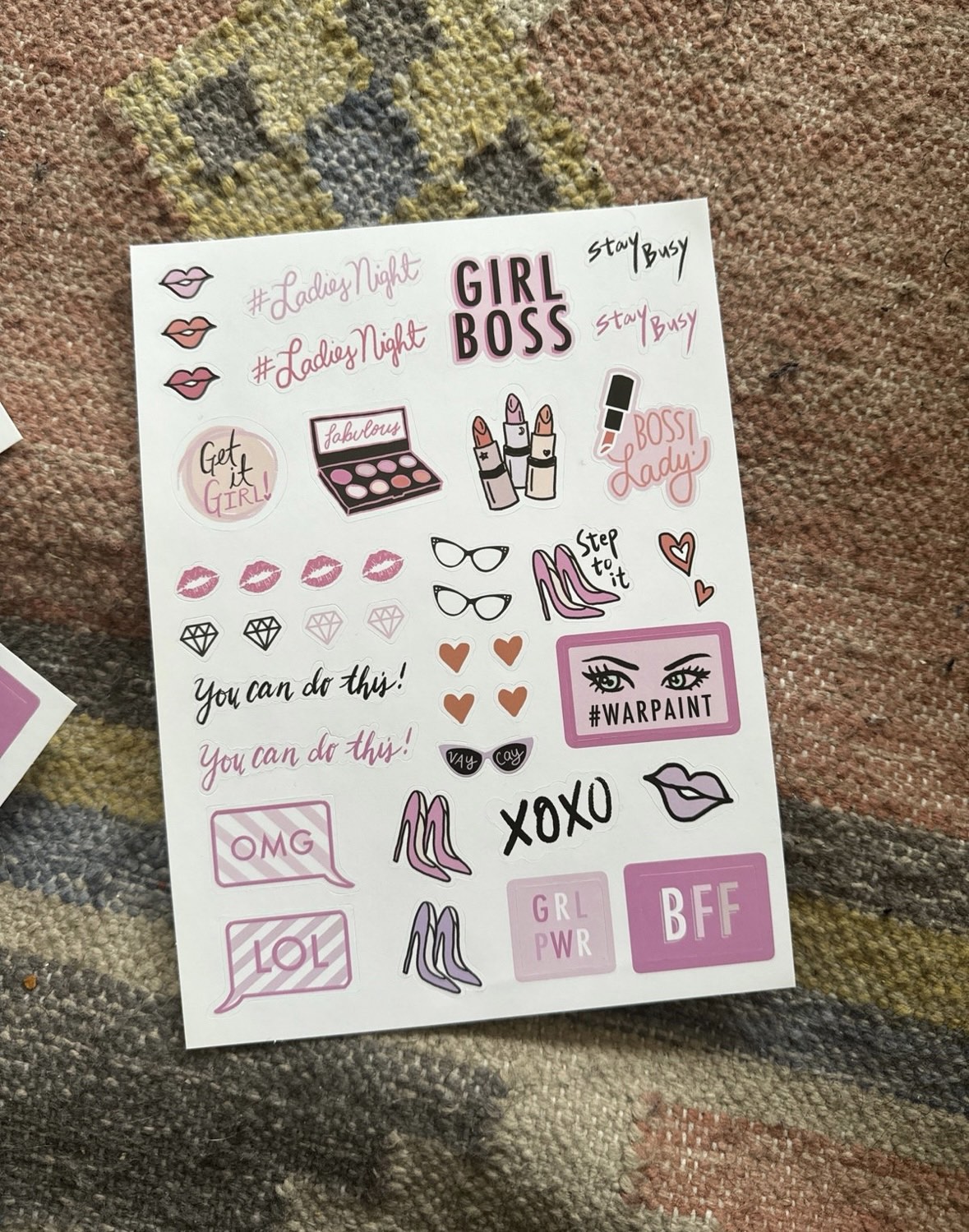 300+ organization/planner stickers with stencil sheet - photo 3