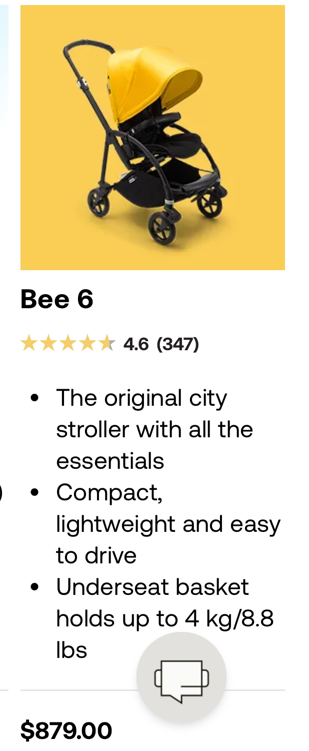 Bugaboo Bee 6 Baby Stroller in Pink image indicator(3)