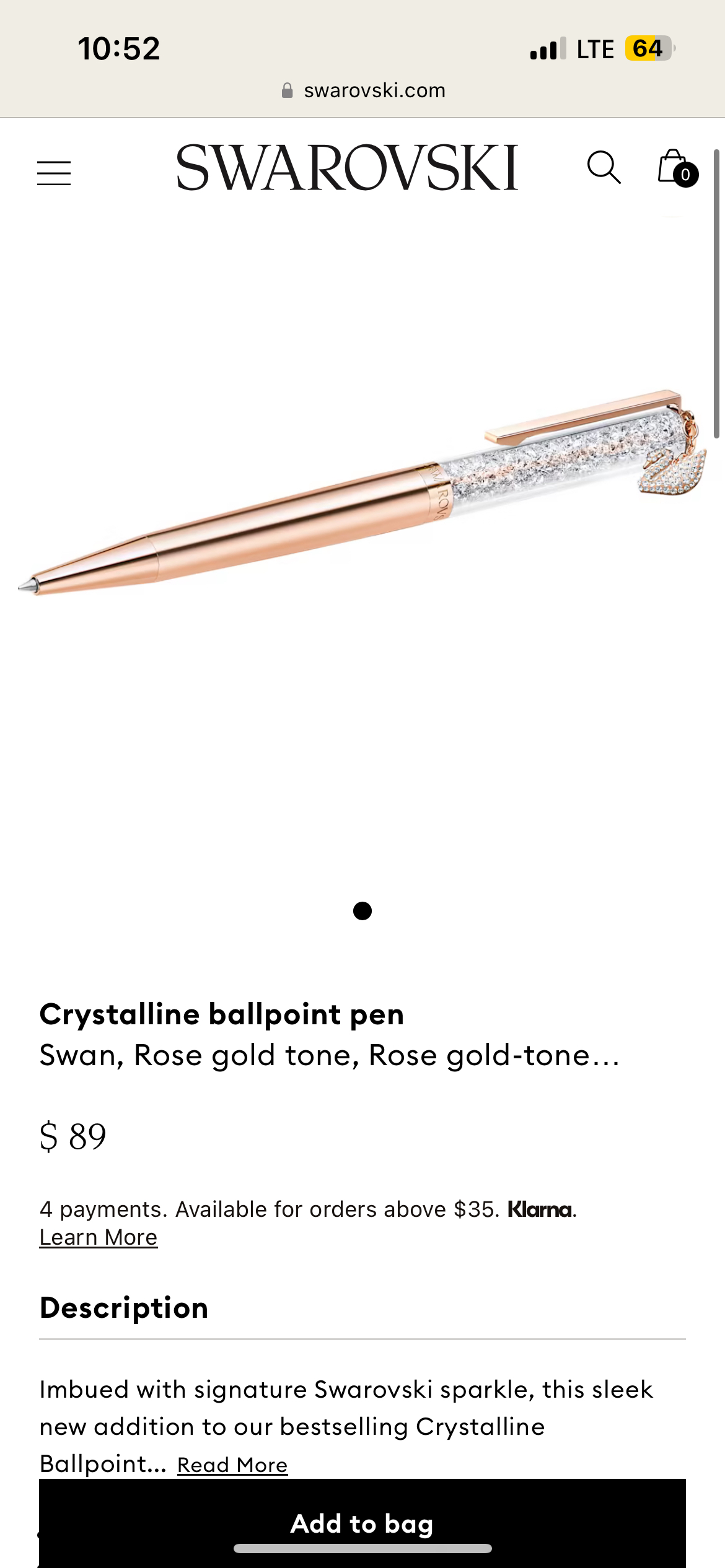 Swarovski pen thumbnail