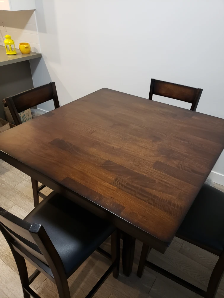 Solid Wood Dining Table (5 Piece Set) $175 or Delivered $225 - photo 2