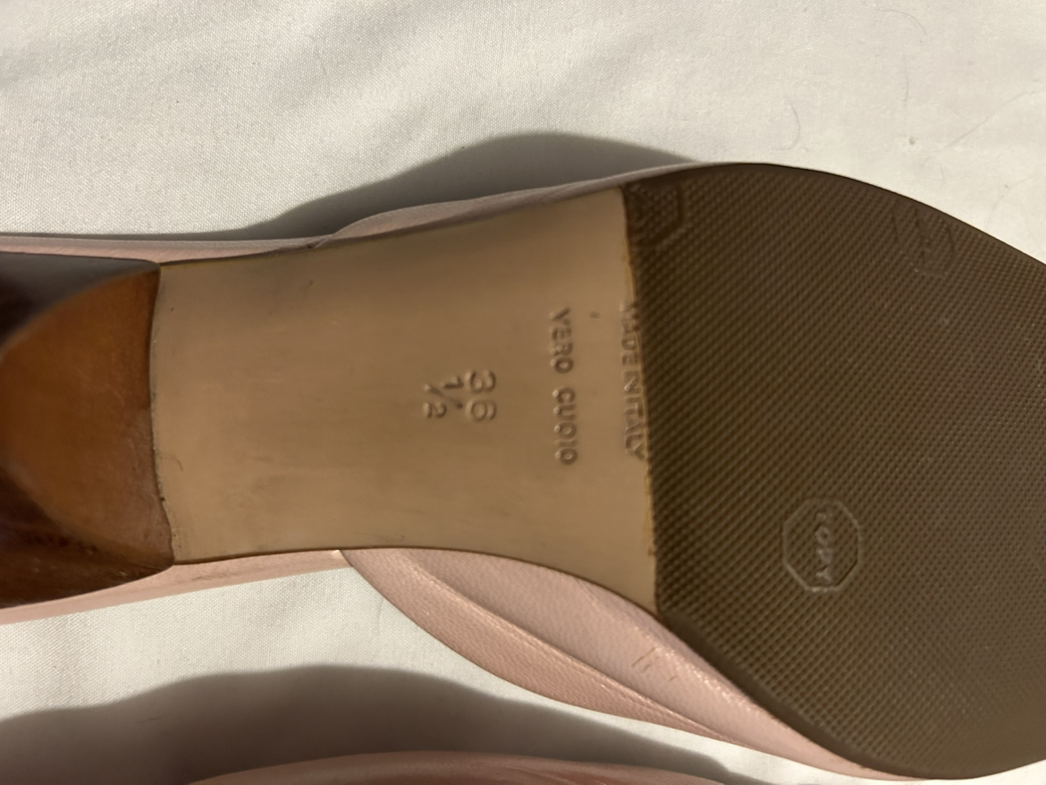 Prada Leather Slip-on Kitten Heels w/ Silver Buckle Detail - photo 3