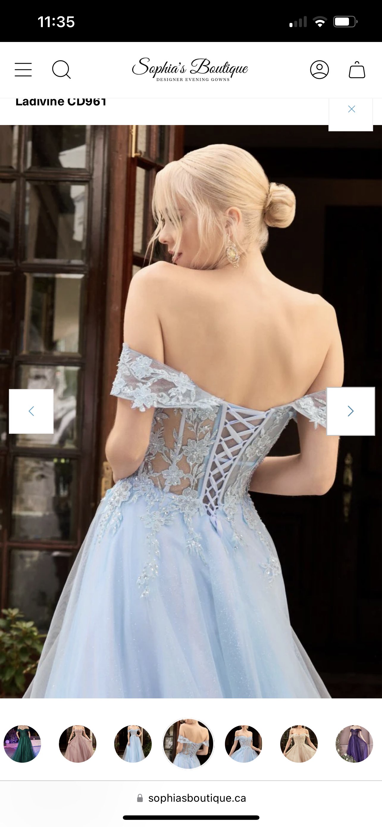 Graduation Dress Ladivine CD961 Light Blue Size: 2 - photo 2