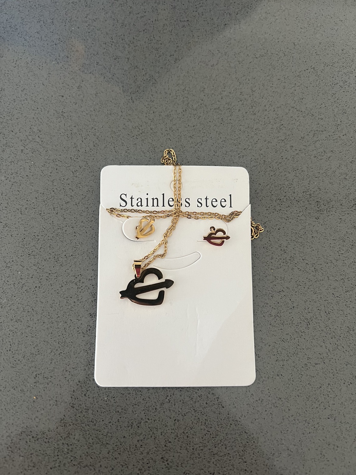 Gold Necklace with earrings - photo 2
