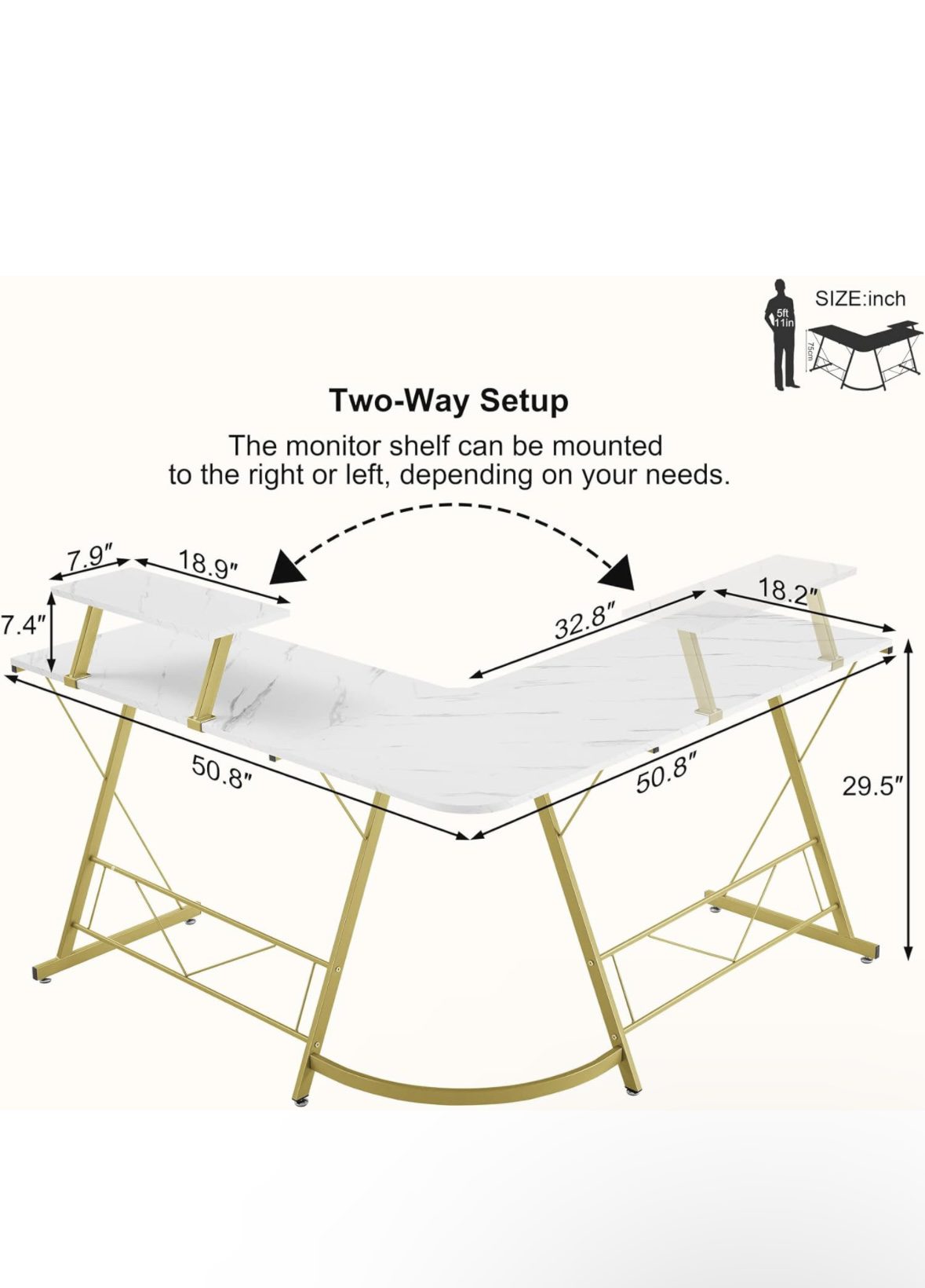 Desk L shape - photo 4