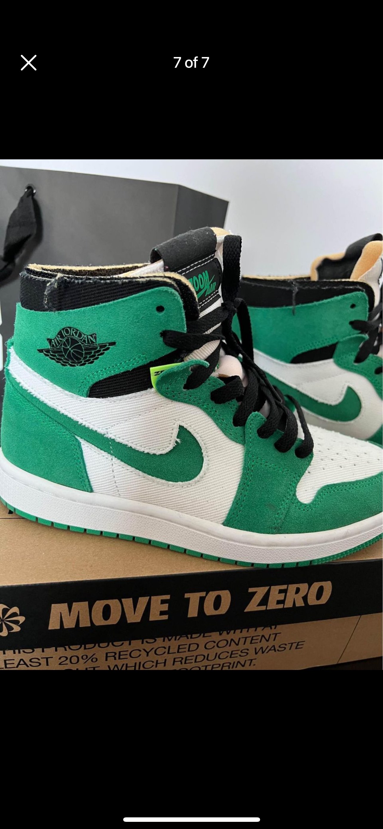 Air Jordan 1 High Zoom Air Comfort in Stadium Green🥕 image indicator(7)