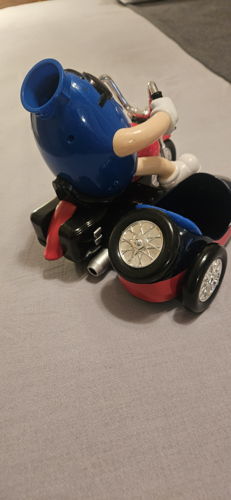 Blue M&M Motorcycle candy dispenser - photo 5