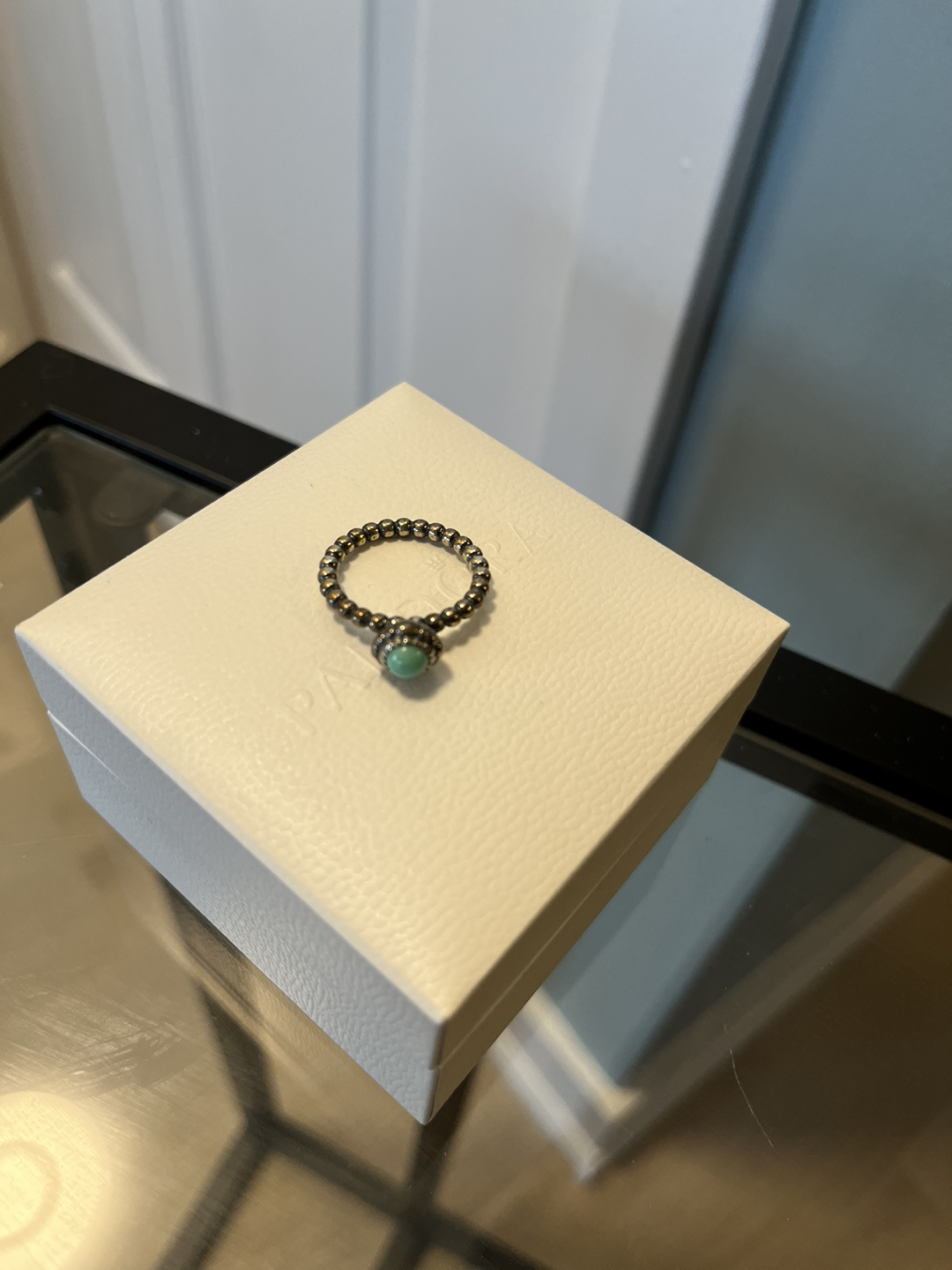 Pandora turquoise ring with box image indicator(3)