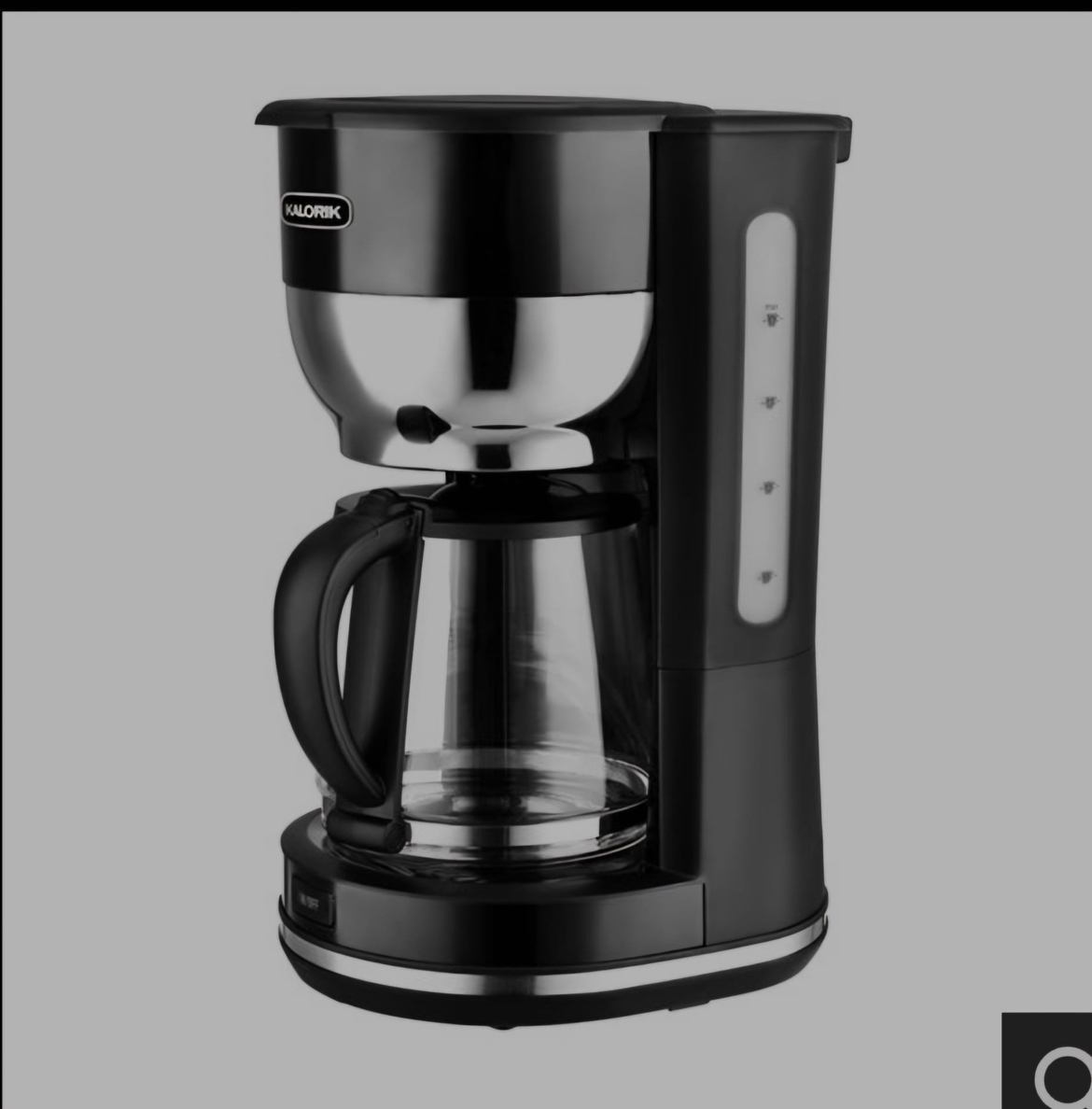 KALORIK Kalorik 10-Cup Black Retro Coffee Maker image indicator(3)