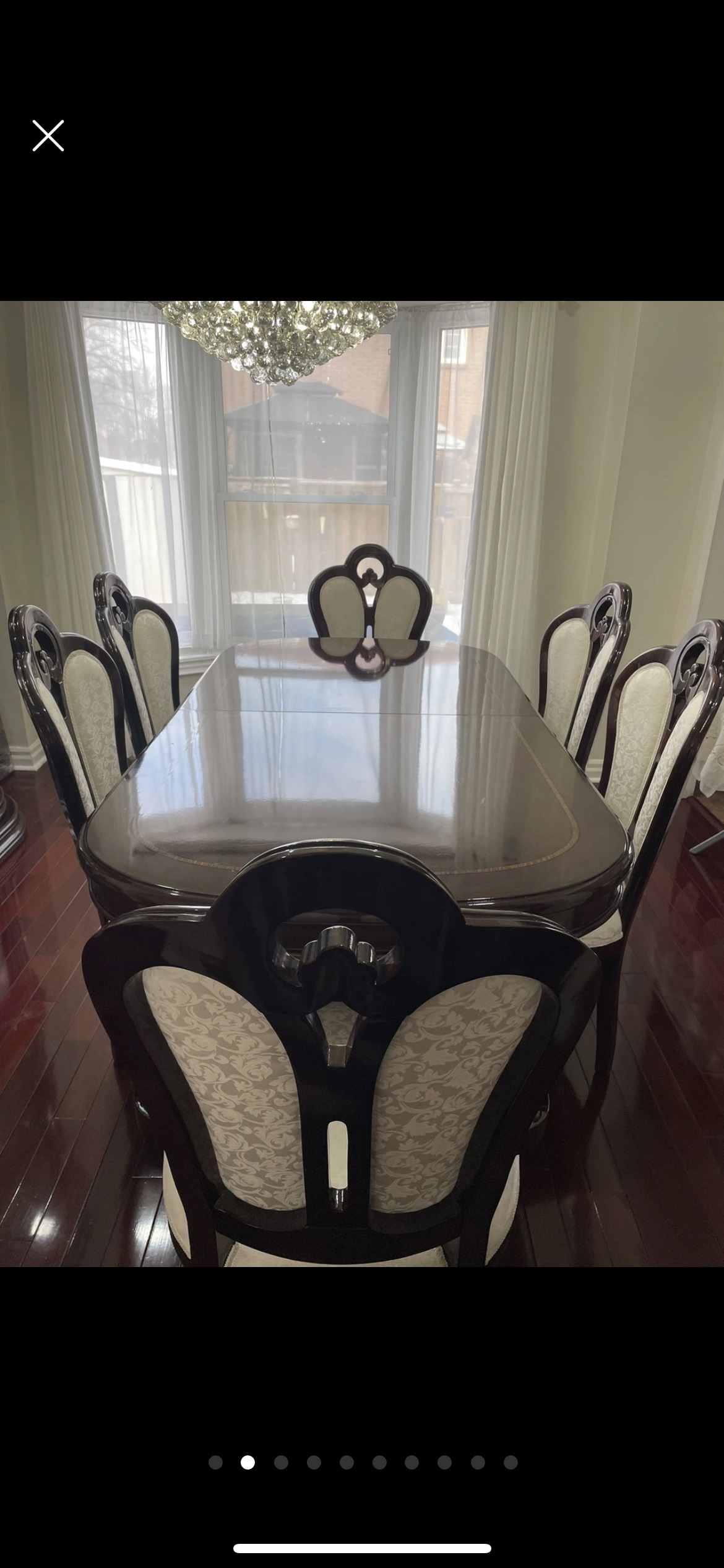 7 Piece Dining Table Set (Includes Extendable Centre Piece)