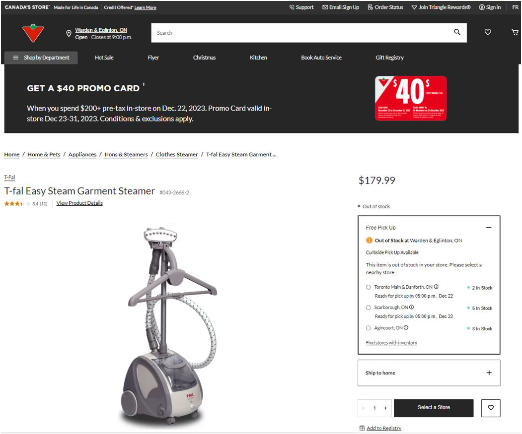 T-fal Easy Steam Garment Steamer. 1500W. Colour: White. thumbnail