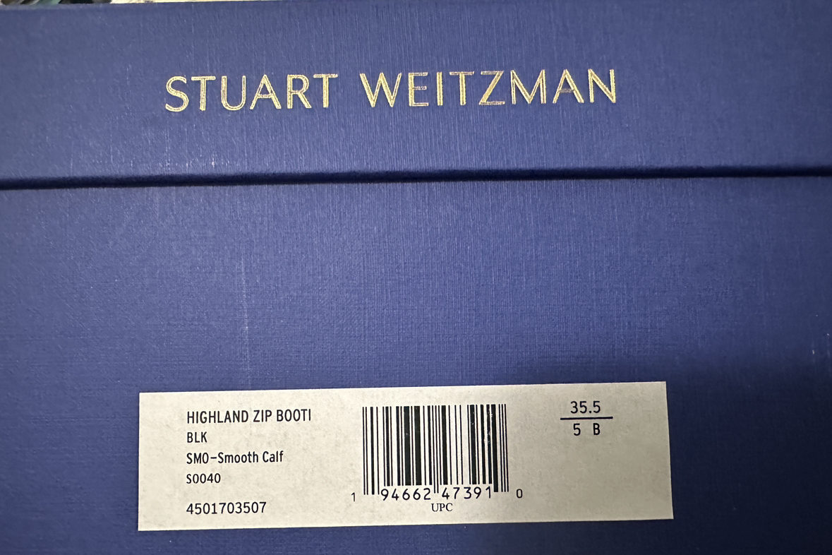 Stuart Weitzman - Black Calf leather Boots 35.5/5 - photo 3