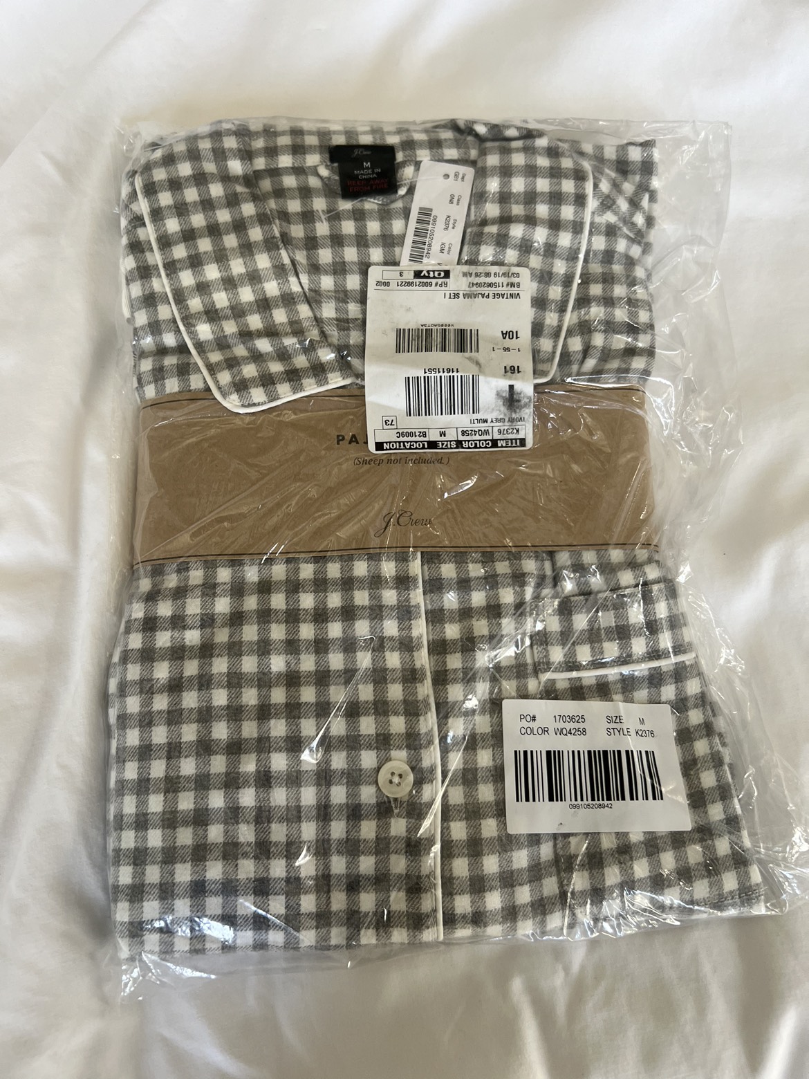 NWT JCrew flannel pajamas thumbnail