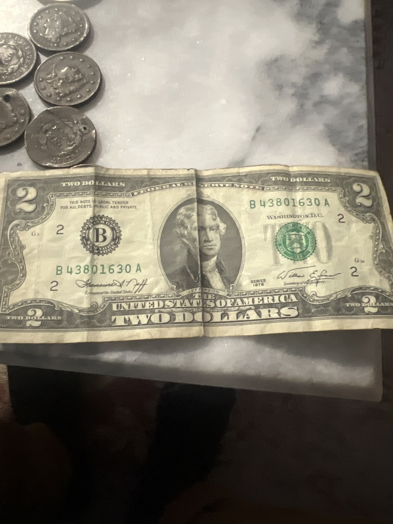 1976 two dollar bill