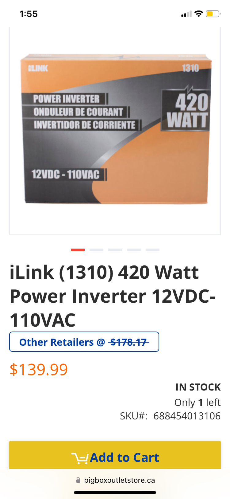 Power Inverter 12VCD 400 Watts image indicator(7)