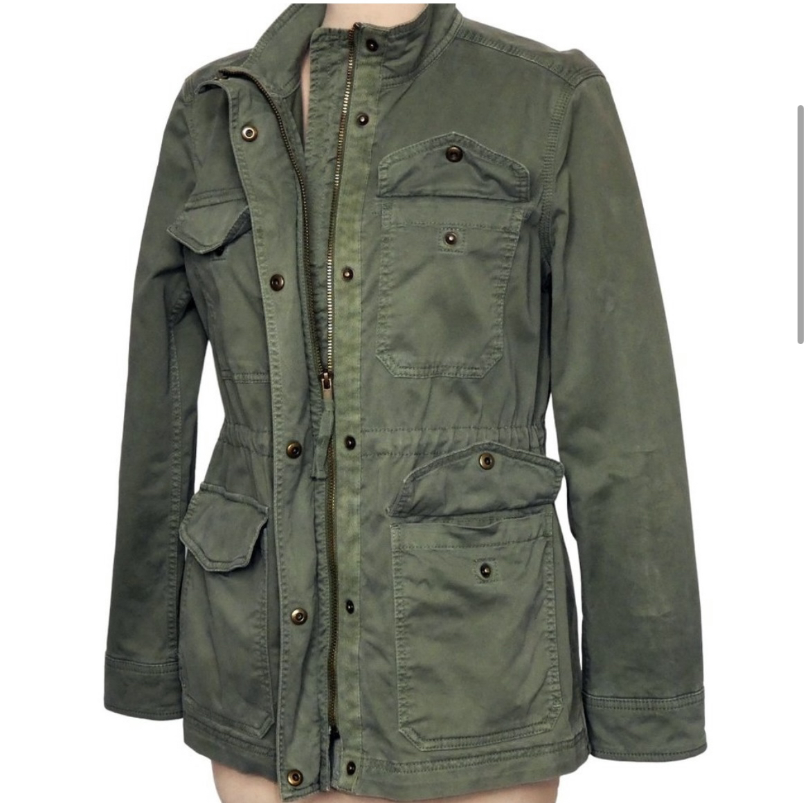 Army Green Military Utility Combat Jacket Size S - photo 5