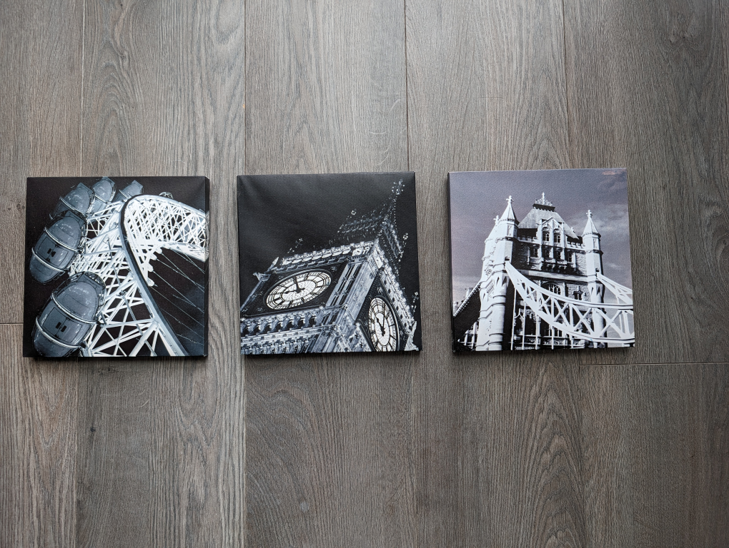 Set of 3 London City Canvas Prints